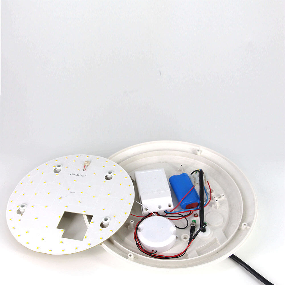 22w surface ceiling light emergency pack with battery